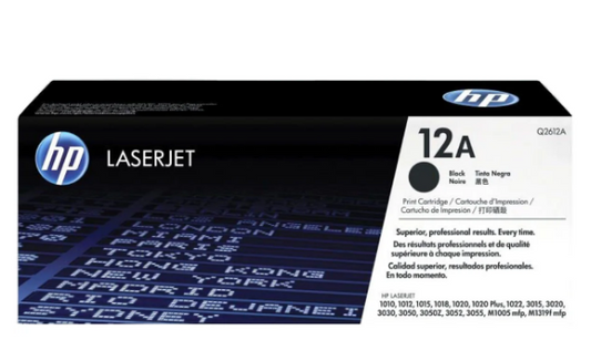 HP 12A Black Toner Cartridge Q2612A - UAE Delivery to Dubai, Abu Dhabi & All Emirates