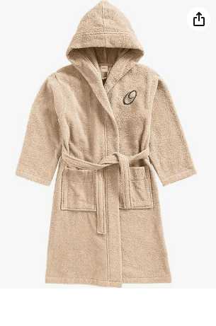 INFINI HOMES Premium Kids Hooded Terry Cotton Bathrobe - Daffodil Yellow | UAE Delivery