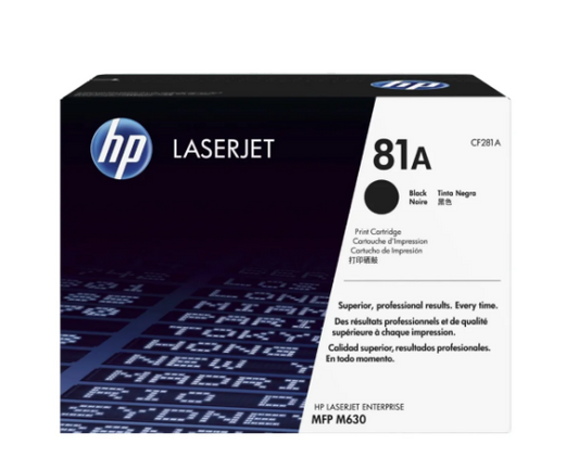 HP 81A Black Toner Cartridge CF281A - UAE Delivery to Dubai, Abu Dhabi & All Emirates