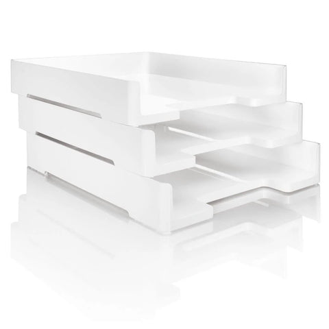 Sigel EYESTYLE Letter Tray White - Premium Office Organizer UAE | Dubai Abu Dhabi Sharjah