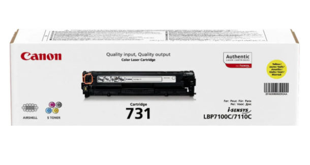 Canon 731 Yellow Toner Cartridge 6269B002 | UAE Delivery to Dubai, Abu Dhabi & All Emirates