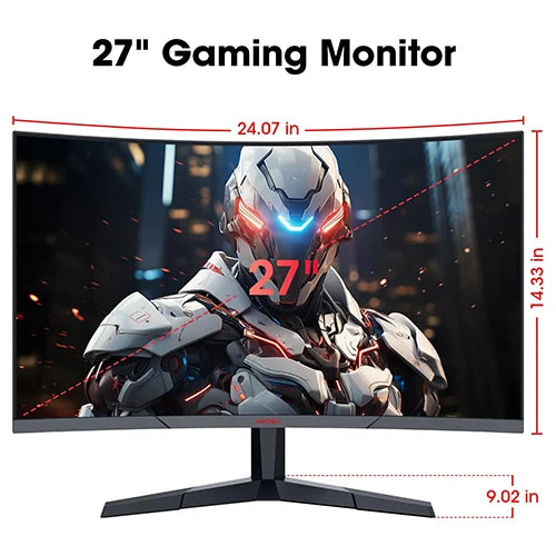 KOORUI 27E6CA 27" Curved Gaming Monitor - 180Hz FHD Display | UAE Delivery
