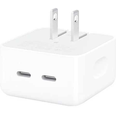 Apple 35W Dual USB-C Compact Power Adapter - White | UAE Stock | Fast Delivery Across All Emirates