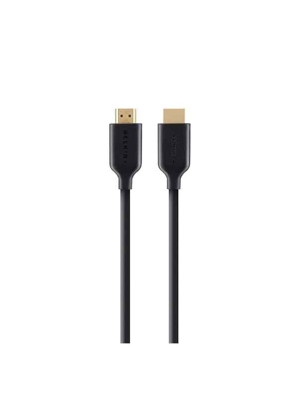 Belkin Gold-Plated High-Speed HDMI Cable 4K Ethernet 2M Black | UAE Stock Dubai Abu Dhabi Sharjah