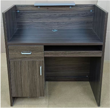 Wenge Grey Reception Table IH 1405 | Premium Office Furniture UAE