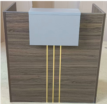 Wenge Grey Reception Table IH 1405 | Premium Office Furniture UAE