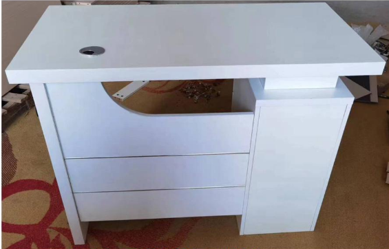 White Office Desk with Drawers 100x60cm | Premium Workspace Furniture UAE