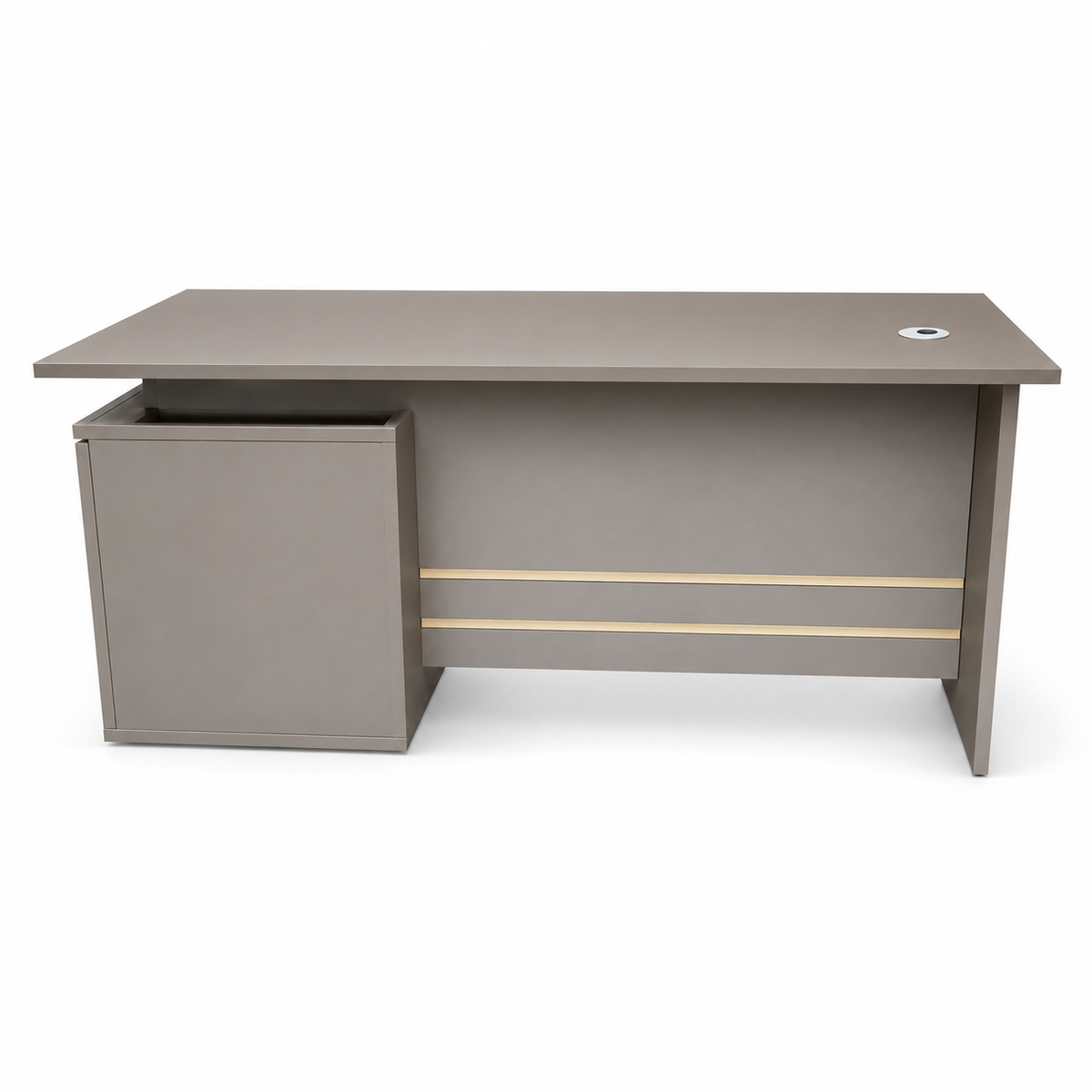 Office Table IH 5010 | 1.0M Oak+Kakie | INFINI HOMES UAE