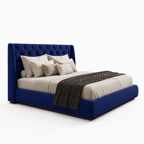 Queen Upholstered Platform Bed 160x190cm - Dubai Abu Dhabi Sharjah UAE Delivery