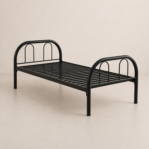 Premium Steel Single Bed Frame UAE | INFINI HOMES Metal Bed Dubai Abu single bed