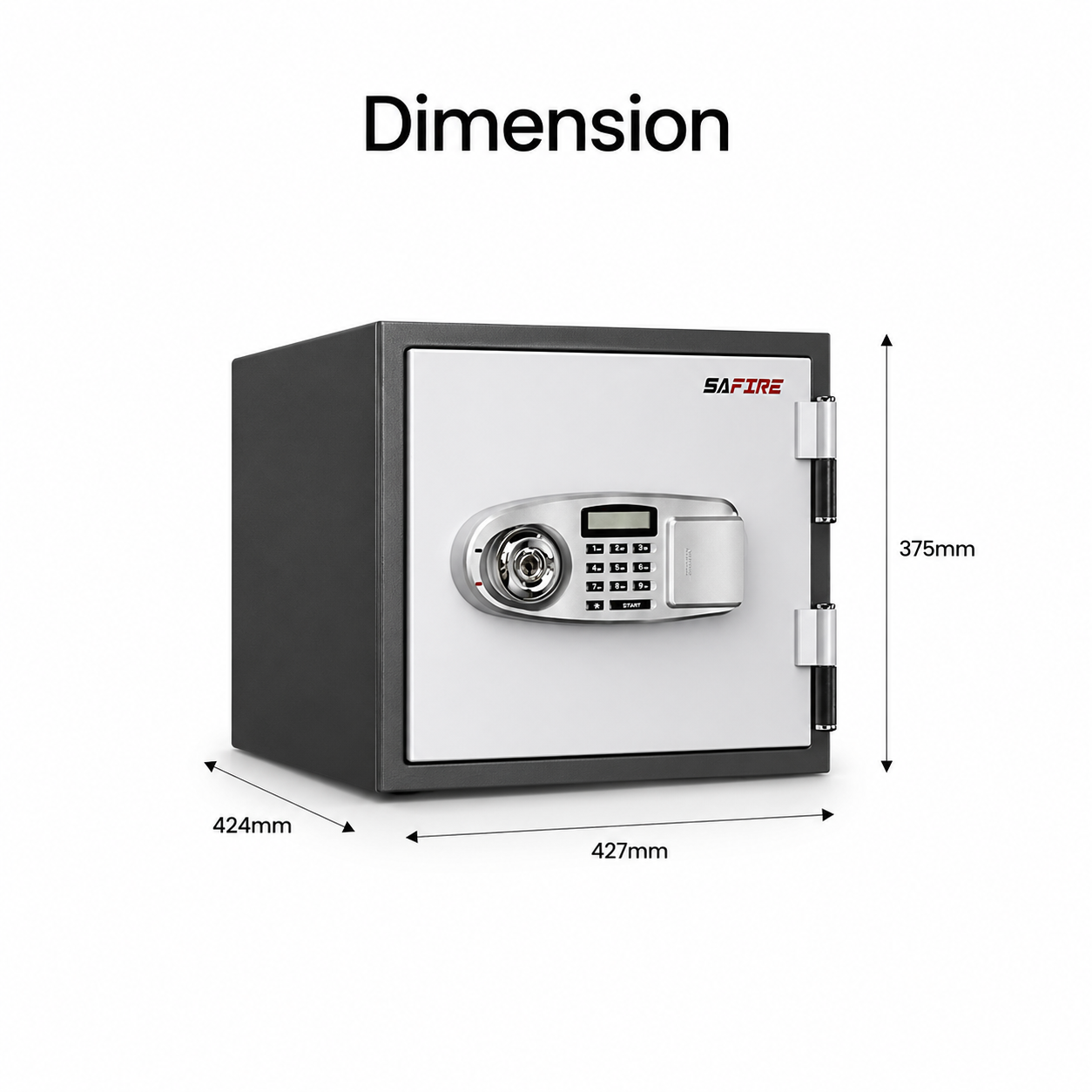 Godrej SAFIRE FR 20 Fire Resistant Security Safe | Digital & Key Lock | UAE