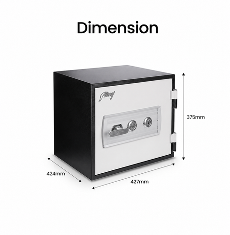 Godrej FR 20H Horizontal Fire Resistant Safe | 20L Dual Key Lock | UAE
