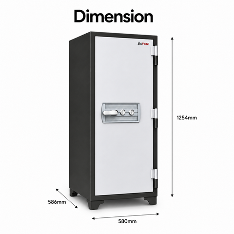 Safire Fire-Rated Safe in Modern Corporate Office UAE – Secure Document Storage for Businesses Dubai Abu Dhabi