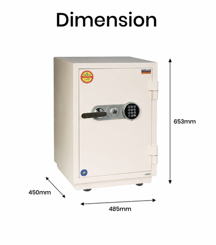 Valberg FRS-66 EL Fire Resistant Safe Interior View – Secure Storage Solution | UAE Delivery