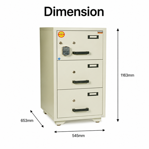 Valberg FC 3K-KK Fire Resistant Safe | ECB•S Certified | UAE