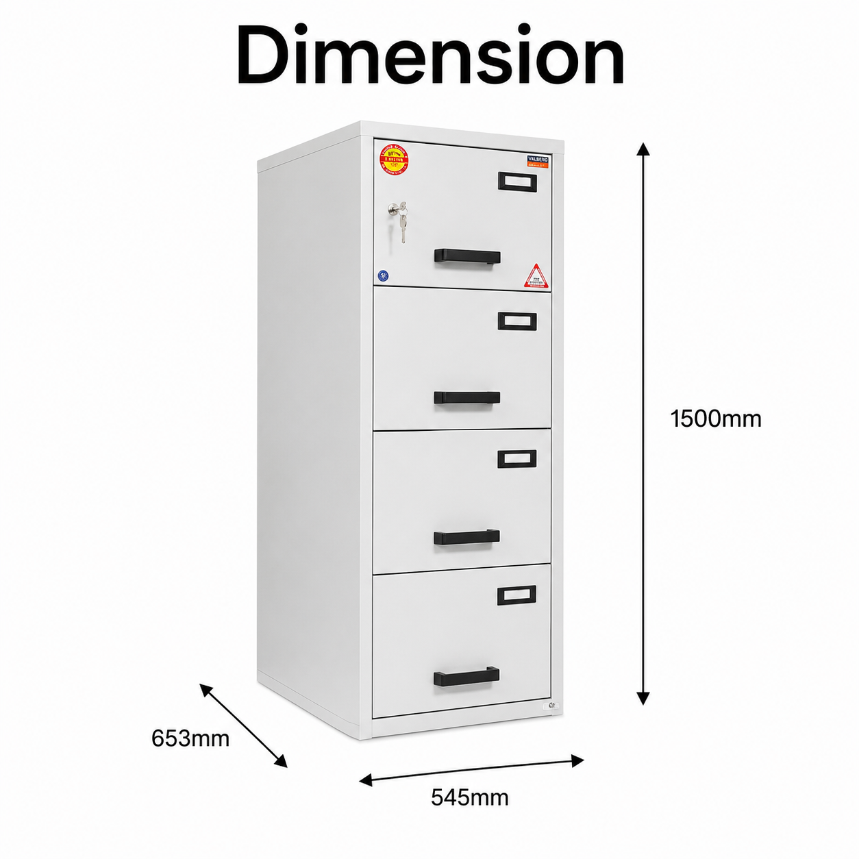 Valberg FC 4K-KK Fire Resistant Safe | ECB•S Certified | UAE Delivery