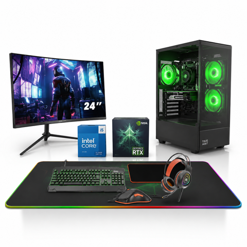 Titanic Fury All-in-One Gaming PC Bundle – Intel Core i5-11400F | RTX 3060 12GB | 16GB RAM | 1TB SSD | 24" FHD Monitor | RGB Gaming Setup | UAE Stock – Dubai, Abu Dhabi, Sharjah, Ajman, Fujairah, Ras Al Khaimah & Umm Al Quwain