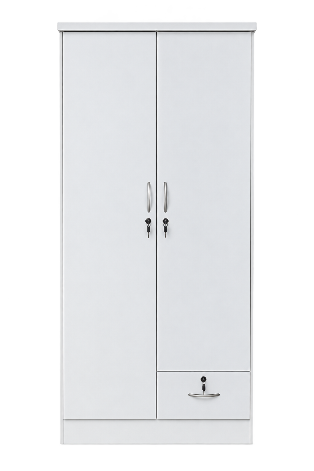 INFINI HOMES 2 Door Wooden Wardrobe UAE - Engineered Wood 1 Lockable
