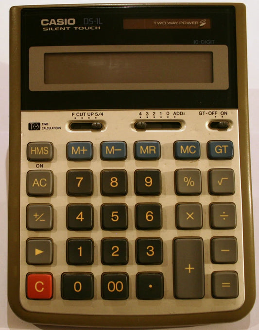 Casio DS-1L Calculator - 12 Digit Desktop Calculator UAE | Tax & Business Calculator