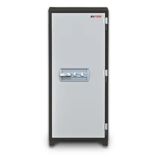 SAFIRE FR 1360 Fire Resistant Safe UAE – 265 Litre Large Capacity Document Safe with Dual Key Lock, Charcoal Grey