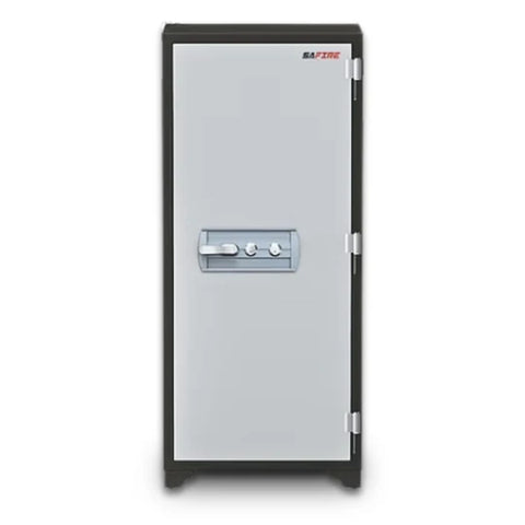 SAFIRE FR 1360 Fire Resistant Safe UAE – 265 Litre Large Capacity Document Safe with Dual Key Lock, Charcoal Grey