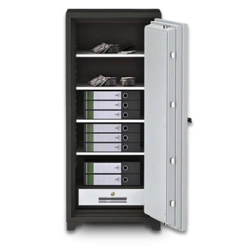 SAFIRE FR 1360 Fire Safe Interior UAE – 4 Adjustable Shelves and Drawer for A4 Files and Document Storage