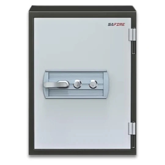 SAFIRE FR 40 Vertical Fire Resistant Safe Front View – Dual Key Lock | Buy Fire Safe UAE