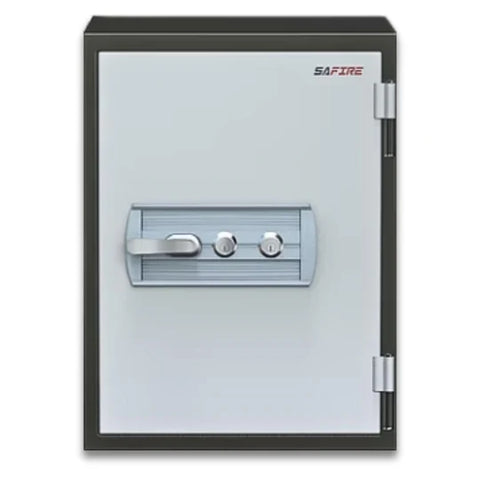 SAFIRE FR 40 Vertical Fire Resistant Safe Front View – Dual Key Lock | Buy Fire Safe UAE
