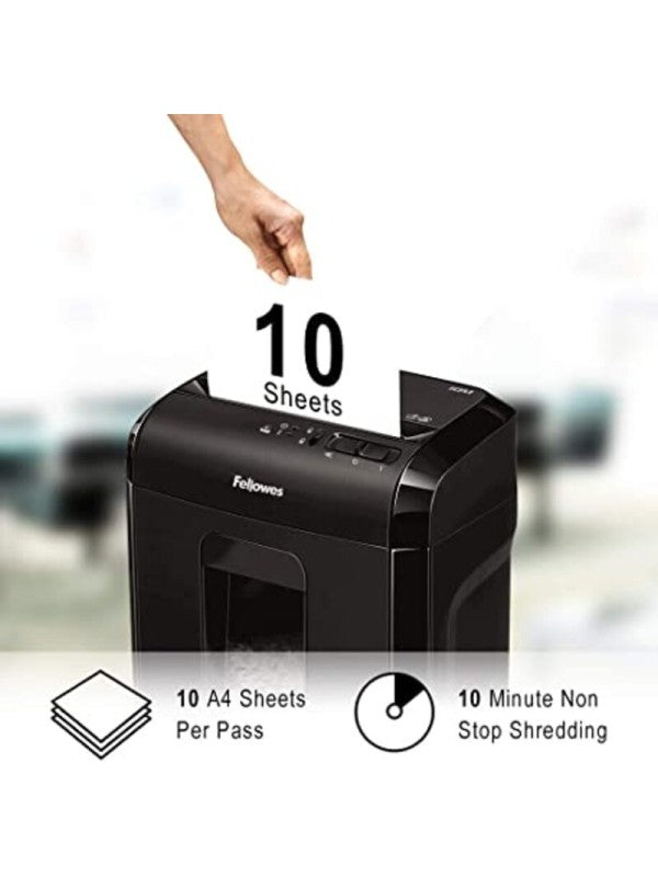 Fellowes PowerShred 10M Micro-Cut Shredder UAE | P-4 Security Paper Shredder with Warranty - Dubai, Abu Dhabi, Sharjah & All Emirates