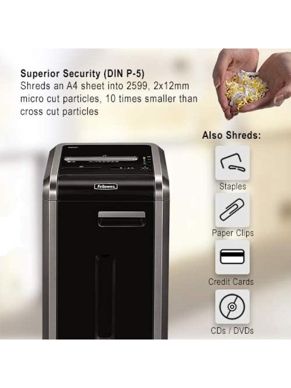 Fellowes 225mi Commercial Micro-Cut Shredder UAE | P-5 Security Paper Shredder with Warranty - Dubai, Abu Dhabi, Sharjah & All Emirates