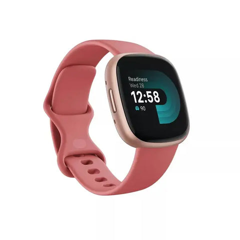 Fitbit Versa 4 Fitness Smartwatch UAE – Dubai, Abu Dhabi, Sharjah | Health & Activity Tracker Pink Sand Copper Rose Aluminum