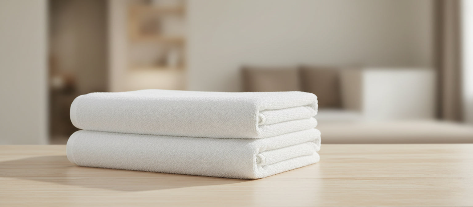 Premium Iris White Bath Sheet Set UAE | 600 GSM Cotton 90x180cm Dubai Abu Dhabi