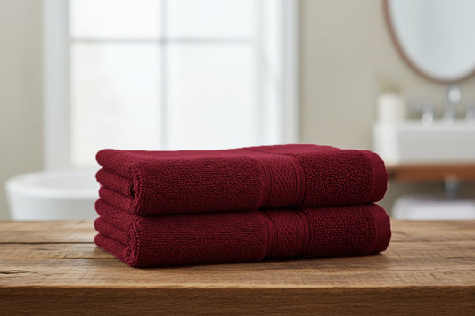 INFINI HOMES Daffodil Premium Hand Towel Set of 2 – 100% Cotton, 40x60 cm, 600 GSM, Dubai Abu Dhabi Sharjah UAE