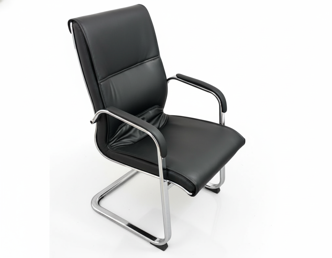 INFINI HOMES Chrome Chair UAE - Synthetic Leather Foam Cushion