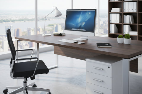 INFINI HOMES Pedestal Drawer UAE - Model AF601+PD-WT White 40x40x62cm Dubai Abu Dhabi Sharjah