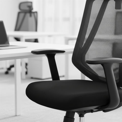 Premium High Mesh Back Office Chair with Headrest & Lumbar Support UAE | FLOWER Series Dubai Abu Dhabi