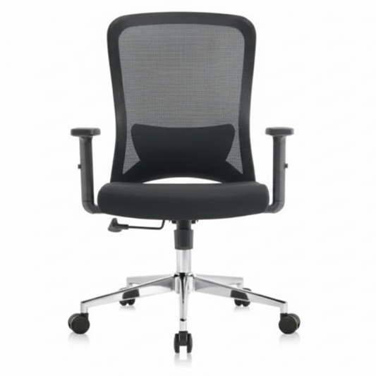 INFINI HOMES Medium Back Mesh Chair UAE - Model Sammy MB BIFMA Certified Adjustable Headrest Dubai Abu Dhabi Sharjah