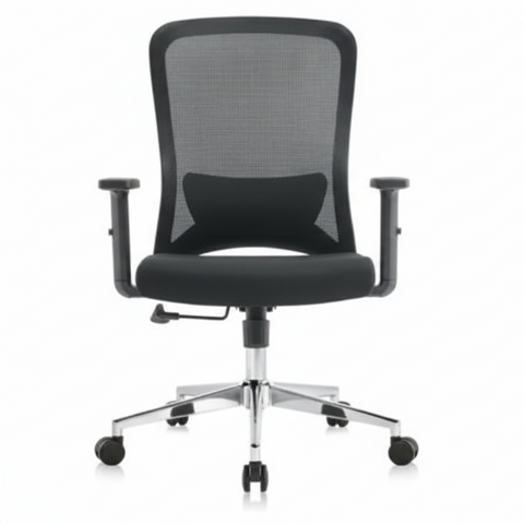 INFINI HOMES Medium Back Mesh Chair UAE - Model Sammy MB BIFMA Certified Adjustable Headrest Dubai Abu Dhabi Sharjah
