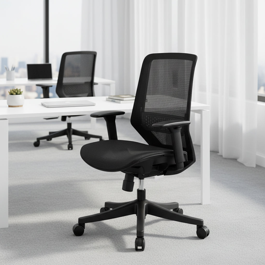 Premium Office Chair Dubai - Ergonomic Mesh Back Chair with Lumbar Support UAE