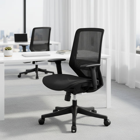 Premium Office Chair Dubai - Ergonomic Mesh Back Chair with Lumbar Support UAE