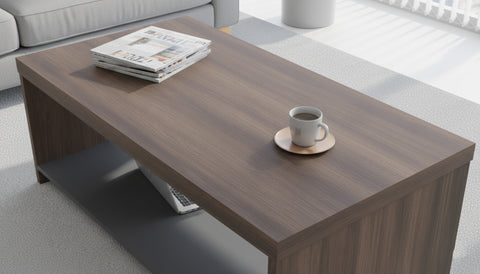 INFINI HOMES Coffee Table UAE - Model KN03 CT120-BG Walnut Grey 120x60cm Dubai Abu Dhabi Sharjah