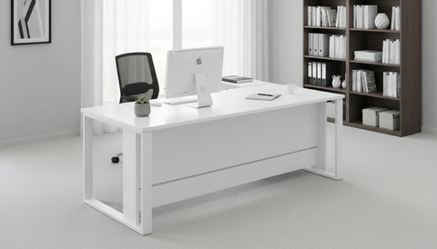 Office Desk with Side Table 160x80cm - Modern Workspace Furniture Dubai UAE