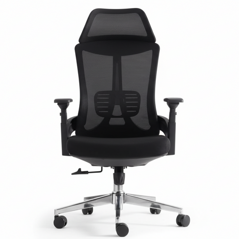 Executive Office Chair Dubai | Rocky HB High Back Chair with Chrome Base | BIFMA Certified | UAE