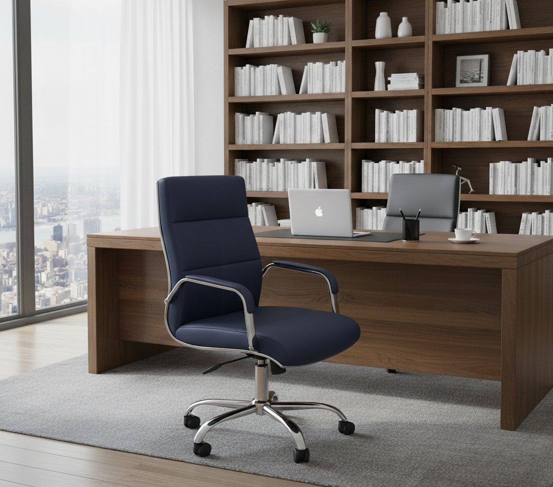 INFINI HOMES Medium Back Swivel Chair UAE - Model Cooper 216 MB Dubai Abu Dhabi Sharjah