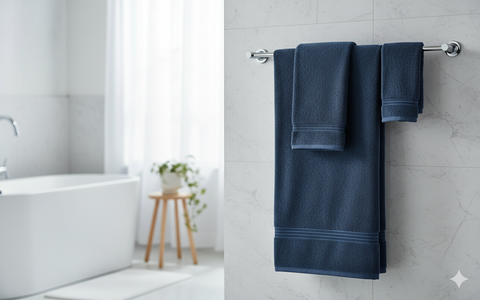 مناشف قطنية فوشيا فاخرة للحمام - مجموعة إنفيني هومز الإمارات | Premium Fuchsia Cotton Bath Towels - INFINI HOMES Collection UAE Dubai