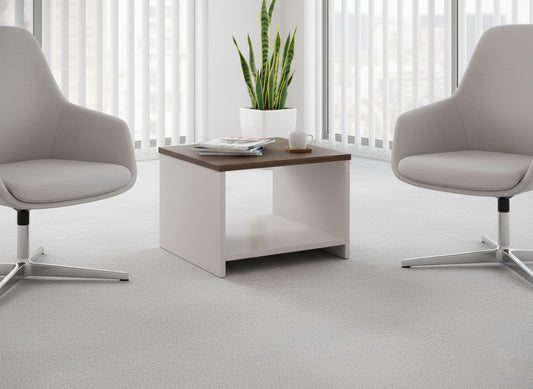 Coffee Table 60x60cm Walnut Beige - Modern Living Room Furniture UAE