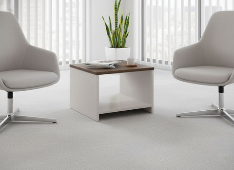 Coffee Table 60x60cm Walnut Beige - Modern Living Room Furniture UAE