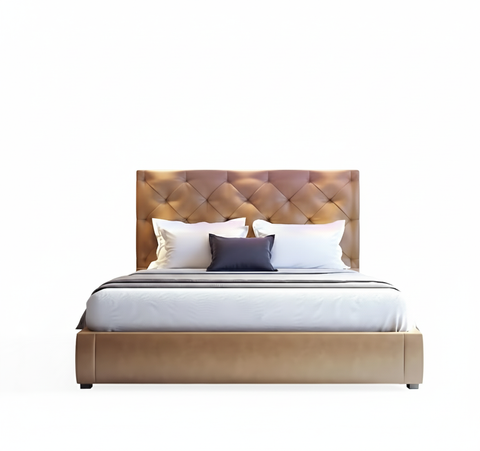 Premium Queen Wooden Bed 160x190cm - Dubai Abu Dhabi Sharjah UAE Delivery