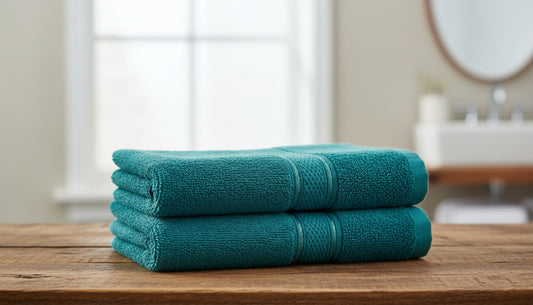 INFINI HOMES Daffodil Premium Hand Towel Set - 100% Cotton Hotel Quality Bath Linen UAE