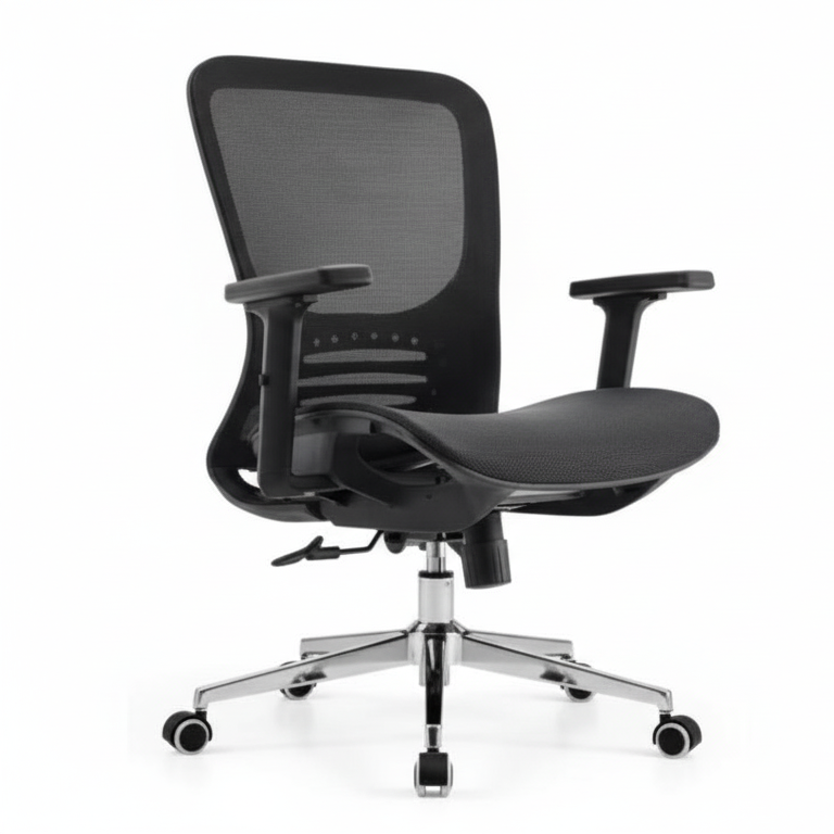 Ergonomic Office Chair UAE - Medium Back Mesh Chair with Lumbar Support Dubai